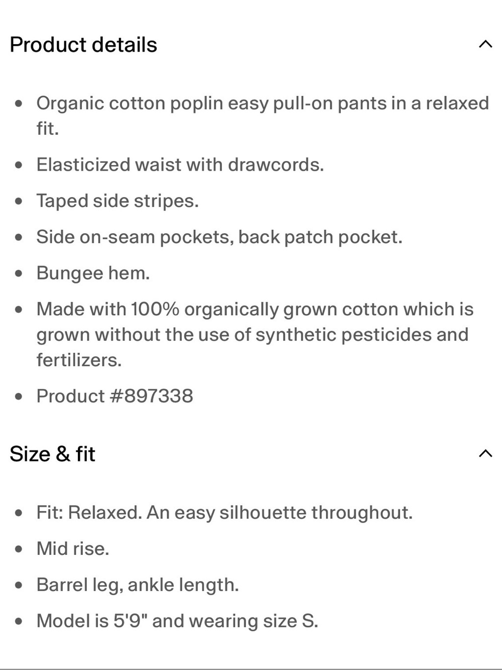 Gap Organic Cotton Poplin Relaxed Easy Stripe Pants - Picture 16 of 16
